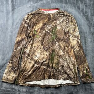 Realtree APX Scent Control Camo Performance Shirt Mens 2XL Long Sleeve 14079